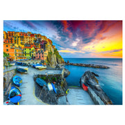 Enjoy 2084 Manarola Harbor at Sunset Cinque Terre Italy 1000pc Jigsaw Puzzle