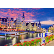 Enjoy 2097 Ghent at Twilight Belgium 1000pc Jigsaw Puzzle