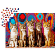 Enjoy 2131 Five Cats 1000pc Jigsaw Puzzle