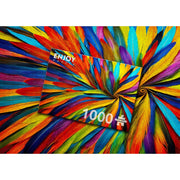 Enjoy 2133 Colorful Feathers 1000pc Jigsaw Puzzle