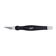 Excel 16026 K-26 Black Fit Grip Knife with Contoured Rubberized Grip