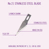 Excel 20021 No.21 Super Sharp Stainless Steel Honed Blade 5pc