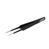 Excel 30421 Straight Point Tweezers Black