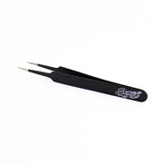 Excel 30421 Straight Point Tweezers Black