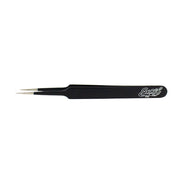 Excel 30421 Straight Point Tweezers Black