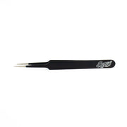 Excel 30421 Straight Point Tweezers Black