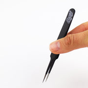 Excel 30421 Straight Point Tweezers Black