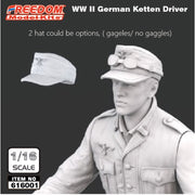 Freedom Models 16001SP 1/16 WW II German Sd.Kfz.2 Kettenkrad and 3D printed German Ketten Driver 1944