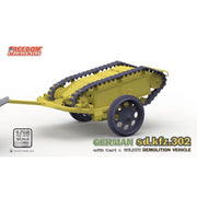 Freedom Models 16003SP 1/16 Sd.kfz. 302 Goliath Demolition Vehicle with Cart and German Soldier 1944 Observation