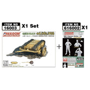 Freedom Models 16003SP 1/16 Sd.kfz. 302 Goliath Demolition Vehicle with Cart and German Soldier 1944 Observation