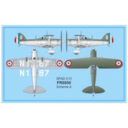 Frrom 0050 1/72 Bleriot-Spad 510 C1 At War