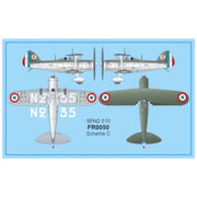 Frrom 0050 1/72 Bleriot-Spad 510 C1 At War