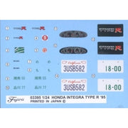 Fujimi 04708 1/24 Honda Civic Type R Late Model EK9 ID-88