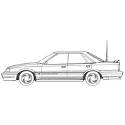Fujimi 1/24 7th Skyline 4door H.T GTS High Society Car Version HC-14 Plastic Model Kit