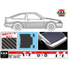 Fujimi 1/24 Toyoya AE86 Trueno w/Carbon Hood Decal Tohge-3 EX-1 Plastic Model Kit