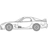 Fujimi 1/24 FD3S RX-7 A-Spec w/GT W Wing Plastic Model Kit