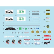 Fujimi 1/24 Nissan Silvia K`s S13 with Carbon Hood Decal Tohge-23 EX-1 Plastic Model Kit