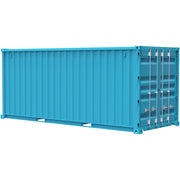 Fujimi 1/24 20ft Container (Light Blue) Model Kit