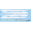 Fujimi FUJ09211 1/200 Earth Defense Force Marine Submarine Hydranger T.D.F.HR-1 T.D.F.HR-2 Set of 2