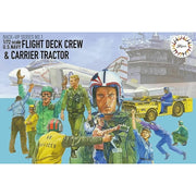Fujimi 1/72 Flight deck crews & MD-3 tractor USN FDC-1 72345
