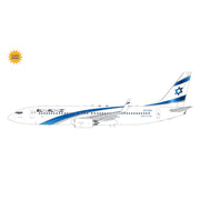 Gemini Jets G2ELY1360F 1/200 El Al Israel Airlines B737-800W 4X-EKK flaps down