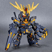 Bandai 5062159 SD Gundam Cross Silhouette Unicorn Gundam 02 Banshee Destroy Mode and Banshee Norn Parts Set