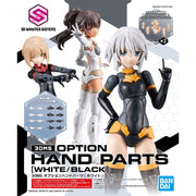 Bandai 5063359 Option Hand Parts White/Black 30MS