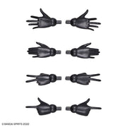 Bandai 5063359 Option Hand Parts White/Black 30MS