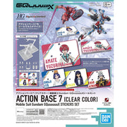 Bandai 5068582 Action Base 7 (Clear Color) Mobile Suit Gundam GQuuuuuuX Sticker Set