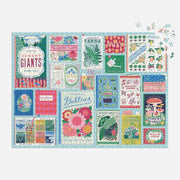 Galison Ever Upward Botanist Bookshelf 1000pc Jigsaw Puzzle