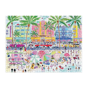 Galison Michael Storrings South Beach Miami 1000pc Jigsaw Puzzle