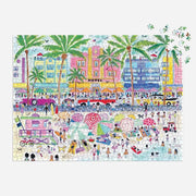 Galison Michael Storrings South Beach Miami 1000pc Jigsaw Puzzle