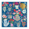 Galison Victoria Ball Potted Teacups Foil 500pc Jigsaw Puzzle 9780735388154