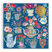 Galison Victoria Ball Potted Teacups Foil 500pc Jigsaw Puzzle 9780735388154