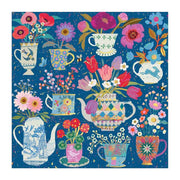 Galison Victoria Ball Potted Teacups Foil 500pc Jigsaw Puzzle 9780735388154