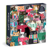 Galison Wintry Cats Square 500pc Jigsaw Puzzle