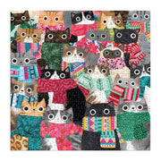 Galison Wintry Cats Square 500pc Jigsaw Puzzle