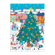 Galison Merry & Bright Greeting Card 60pc Jigsaw Puzzle
