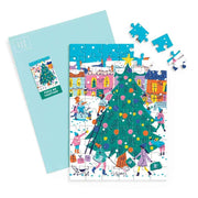 Galison Merry & Bright Greeting Card 60pc Jigsaw Puzzle