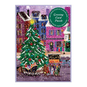 Galison Joy Laforme Christmas Square Greeting Card 60pc Jigsaw Puzzle