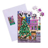 Galison Joy Laforme Christmas Square Greeting Card 60pc Jigsaw Puzzle