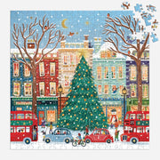 Galison Tinsel City Foil Square 500pc Jigsaw Puzzle