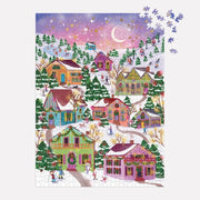 Galison Joy Laforme Snowcap Village 1000pc Jigsaw Puzzle