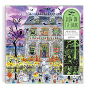 Galison Michael Storrings Haunted House Glow 500pc Jigsaw Puzzle