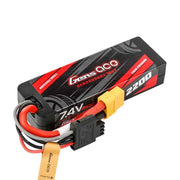 Gens Ace G-Tech 2S 2200mAh 7.4V Hardcase/Hardwired Lipo Battery (XT60)