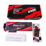 Gens Ace G-Tech 2S 5300mAh 60C 7.4V Hardcase/Hardwired Lipo Battery (Deans)