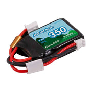 Gens Ace 2S 350mAh 7.4V Soft Pack Lipo Battery (JST)