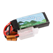 Gens Ace 2S Adventure 400mAh 35C 7.4V Soft Pack Lipo Battery (JST)