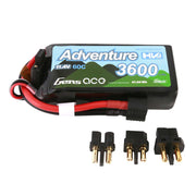 Gens Ace G-Tech 3S Adventure 3600mAh 60C 11.4V Soft Pack Lipo Battery (1TO3)