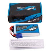 Gens Ace 2S 4000mAh 7.4V TX Soft Pack Lipo Battery (EC3)